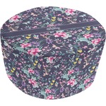 Chinoiserie Round Pouf Ottoman (Personalized)