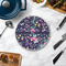 Chinoiserie Round Stone Trivet - In Context View