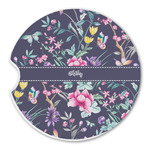Chinoiserie Sandstone Car Coaster - Single (Personalized)