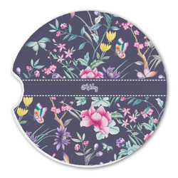 Chinoiserie Sandstone Car Coaster - Single (Personalized)