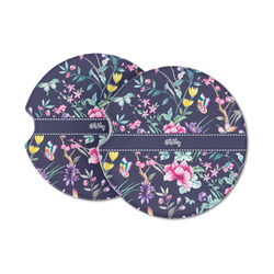 Chinoiserie Sandstone Car Coasters - Set of 2 (Personalized)