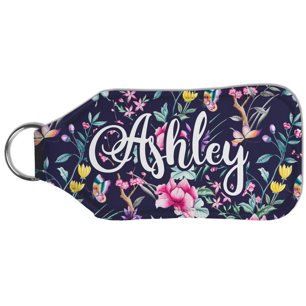 Chinoiserie Sanitizer Holder Keychain - Large (Back)
