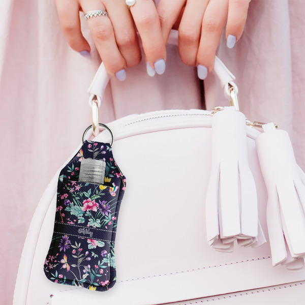 Chinoiserie Sanitizer Holder Keychain - Large (LIFESTYLE)