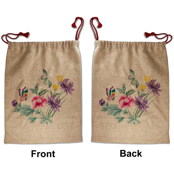 Chinoiserie Santa Bag - Front and Back