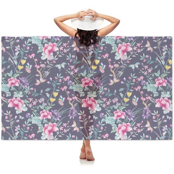 Custom Chinoiserie Sheer Sarong