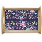 Chinoiserie Natural Wooden Tray - Small (Personalized)