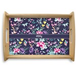 Chinoiserie Natural Wooden Tray - Small (Personalized)