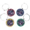 Chinoiserie Wine Charms (Set of 4) (Personalized)