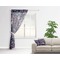 Chinoiserie Sheer Curtain With Window and Rod - in Room Matching Pillow