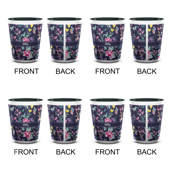 Chinoiserie Shot Glassess - Two Tone - Set of 4 - APPROVAL