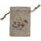Chinoiserie Small Burlap Gift Bag - Front