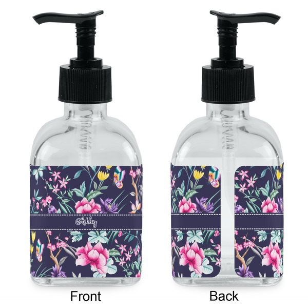 Chinoiserie Glass Soap/Lotion Dispenser - Approval