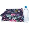 Chinoiserie Sports Towel Folded with Water Bottle