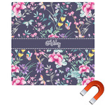 Chinoiserie Square Car Magnet - 6" (Personalized)