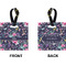Chinoiserie Square Luggage Tag (Front + Back)