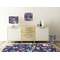 Chinoiserie Square Wall Decal Wooden Desk