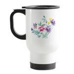 Chinoiserie Stainless Steel Travel Mug with Handle