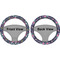 Chinoiserie Steering Wheel Cover- Front and Back