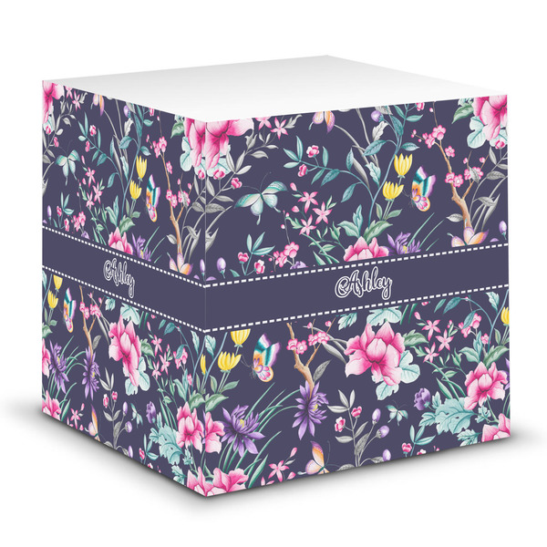 Custom Chinoiserie Sticky Note Cube (Personalized)
