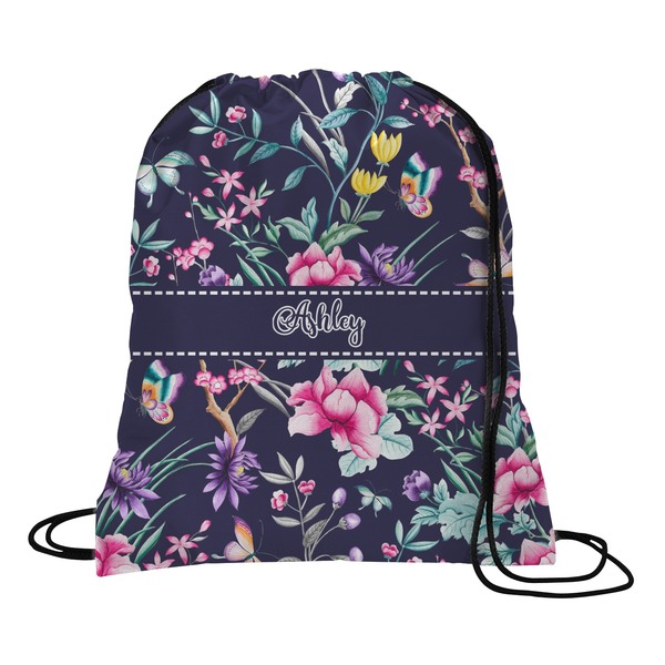 Custom Chinoiserie Drawstring Backpack - Large (Personalized)