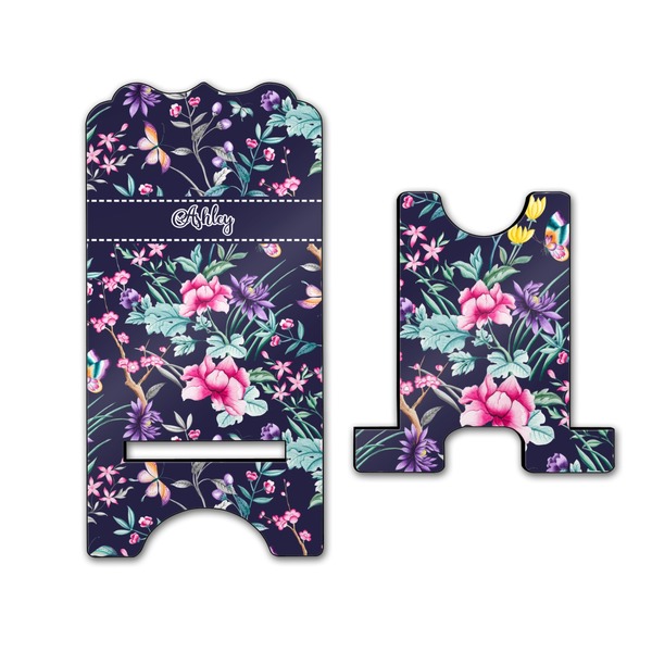 Chinoiserie Stylized Phone Stand - Front & Back - Large