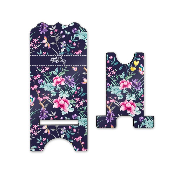 Chinoiserie Stylized Phone Stand - Front & Back - Small