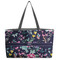 Chinoiserie Tote w/Black Handles - Front View