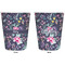Chinoiserie Trash Can White - Front and Back - Apvl
