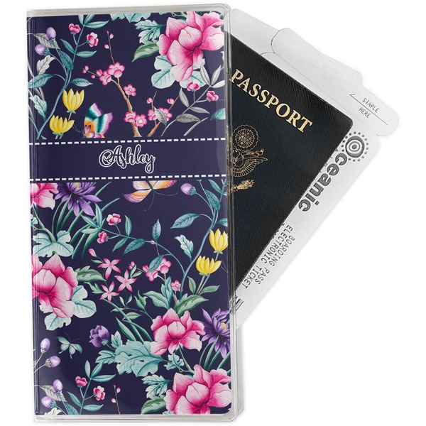 Custom Chinoiserie Travel Document Holder