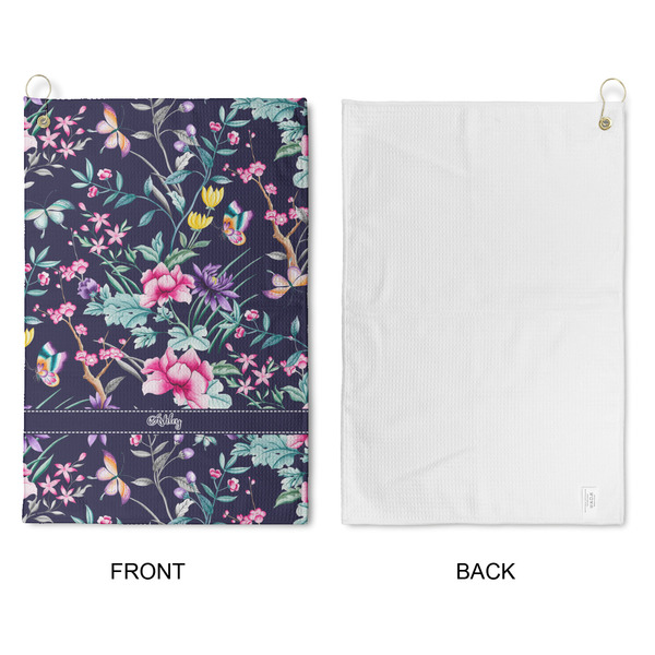 Chinoiserie Waffle Weave Golf Towel - Approval