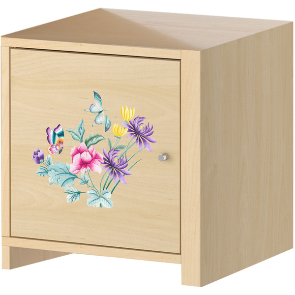 Chinoiserie Wall Graphic on Wooden Cabinet