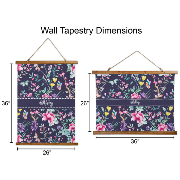Chinoiserie Wall Hanging Tapestries - Parent/Sizing
