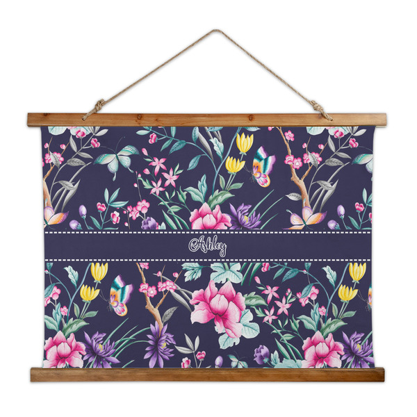 Custom Chinoiserie Wall Hanging Tapestry - Wide (Personalized)