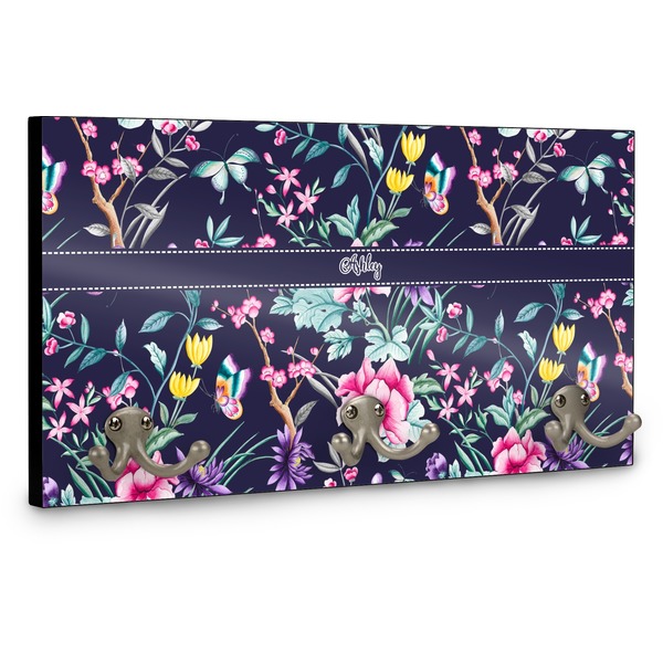 Chinoiserie Wall Mounted Coat Hanger - Side View