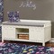 Chinoiserie Wall Name Decal Above Storage bench