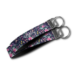Chinoiserie Wristlet Webbing Keychain Fob (Personalized)