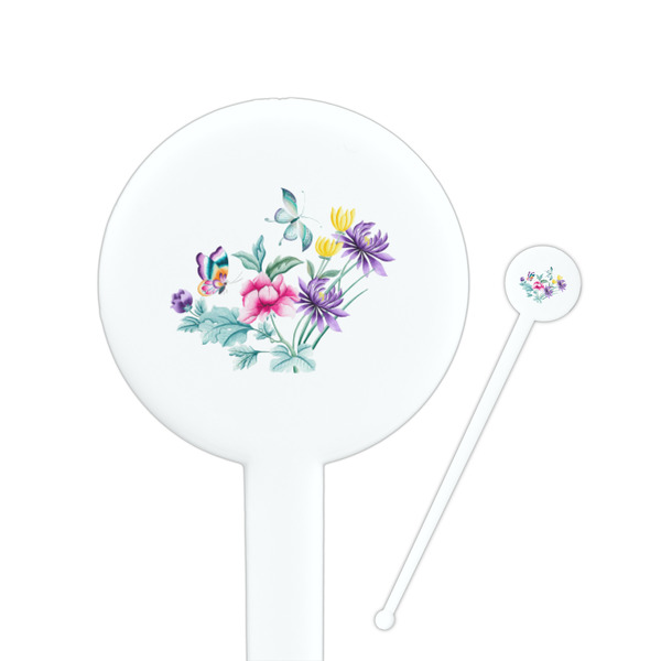 Custom Chinoiserie Round Plastic Stir Sticks