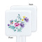 Chinoiserie White Plastic Stir Stick - Single Sided - Square - Approval