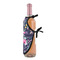Chinoiserie Wine Bottle Apron - DETAIL WITH CLIP ON NECK