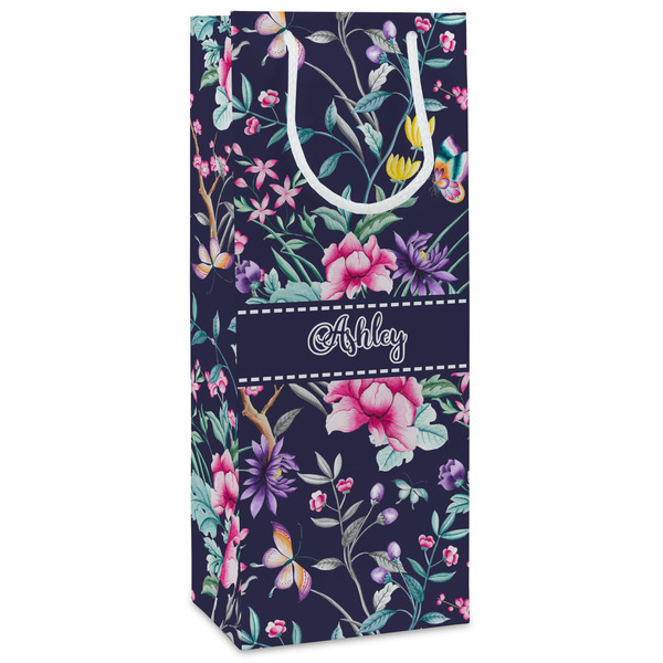 Custom Chinoiserie Wine Gift Bags - Gloss (Personalized)