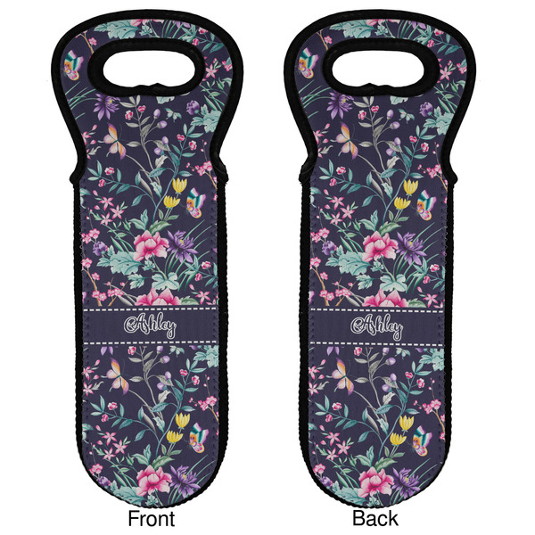 Chinoiserie Wine Tote Front & Back
