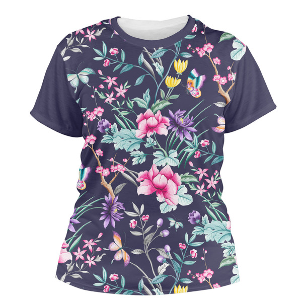 Custom Chinoiserie Women's Crew T-Shirt - 2X Large