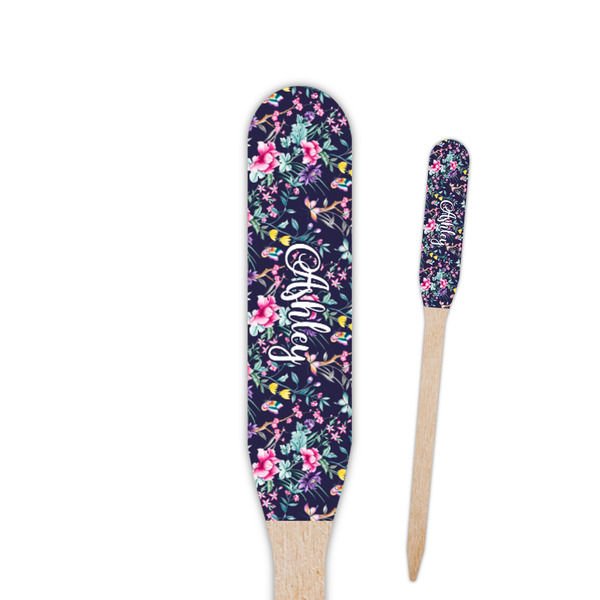 Custom Chinoiserie Paddle Wooden Food Picks (Personalized)