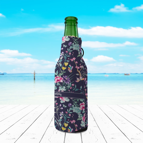 Chinoiserie Zipper Bottle Cooler - LIFESTYLE