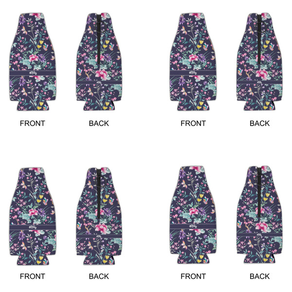 Chinoiserie Zipper Bottle Cooler - Set of 4 - APPROVAL