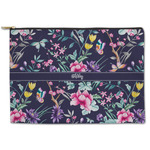 Chinoiserie Zipper Pouch - Large - 12.5"x8.5" (Personalized)