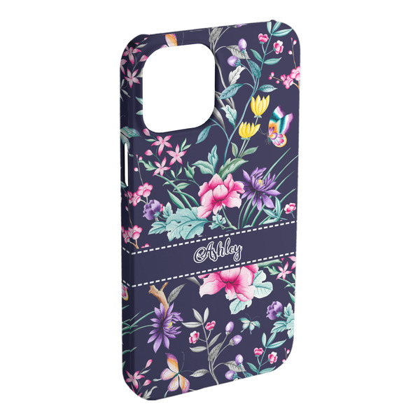 Custom Chinoiserie iPhone Case - Plastic - iPhone 15 Plus (Personalized)