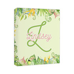 Tropical Leaves Border Canvas Print (Personalized)