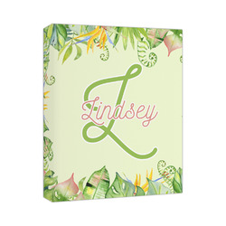 Tropical Leaves Border Canvas Print - 11x14 (Personalized)