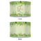 Tropical Leaves Border 12" Drum Lampshade - APPROVAL (Poly Film)